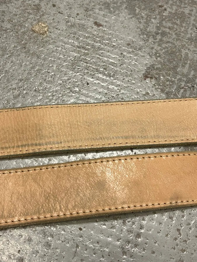2012 Maison Margiela H&M Beige Cowboy Leather Belt QYOpghB 6