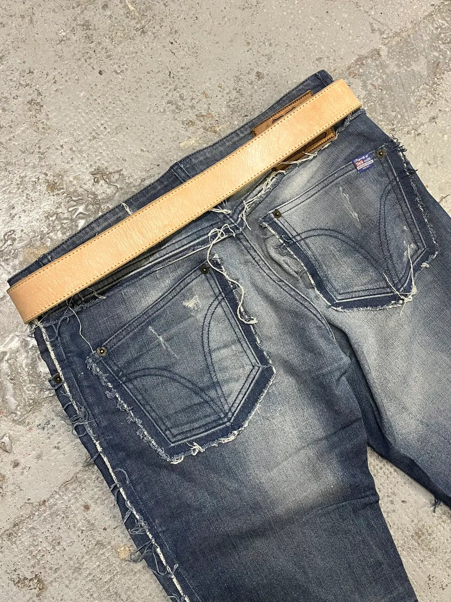 2012 Maison Margiela H&M Beige Cowboy Leather Belt QYOpghB 3