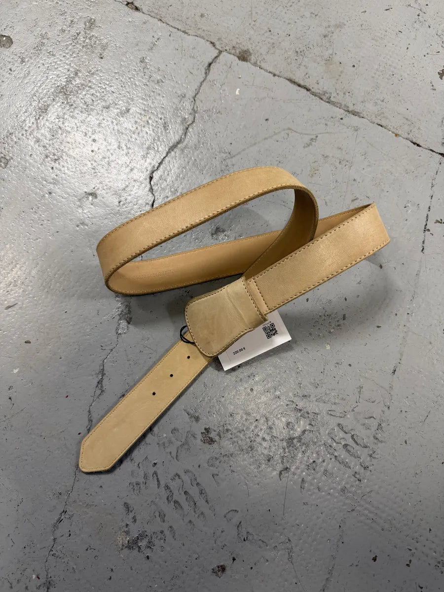 2012 Maison Margiela H&M Beige Cowboy Western Leather Belt ClwUKSc 1