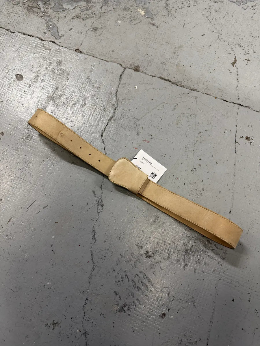 2012 Maison Margiela H&M Beige Cowboy Western Leather Belt ClwUKSc 2