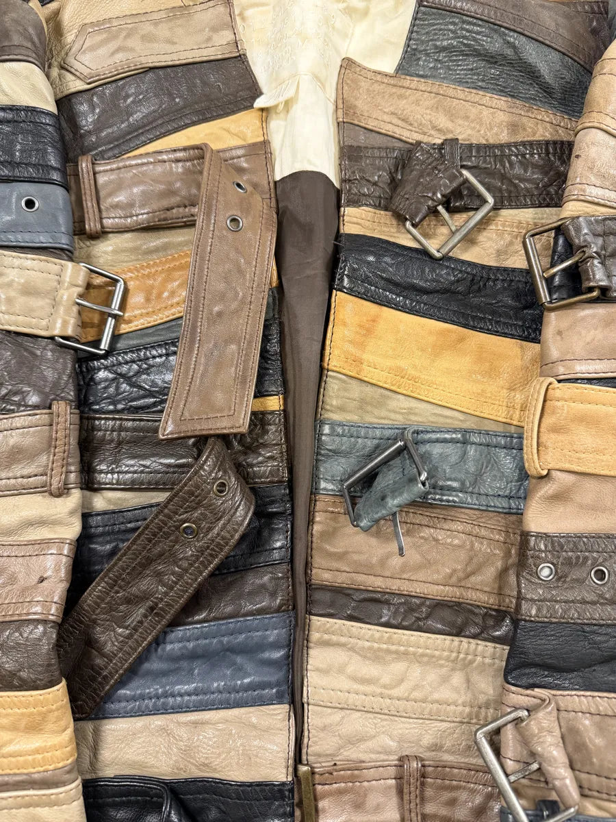 2012 Maison Margiela H&M Belt Leather Jacket BPhdpTj 10