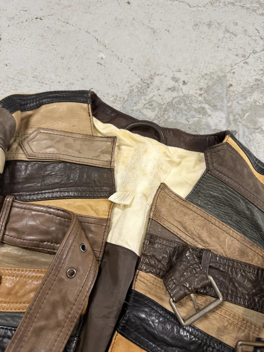 2012 Maison Margiela H&M Belt Leather Jacket BPhdpTj 11