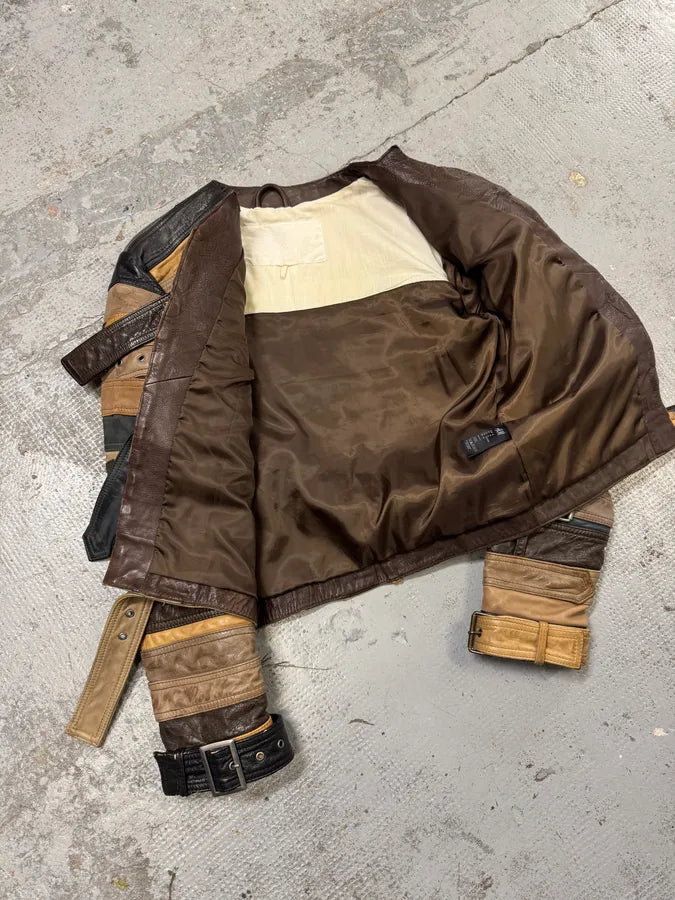 2012 Maison Margiela H&M Belt Leather Jacket BRtdoZq 10
