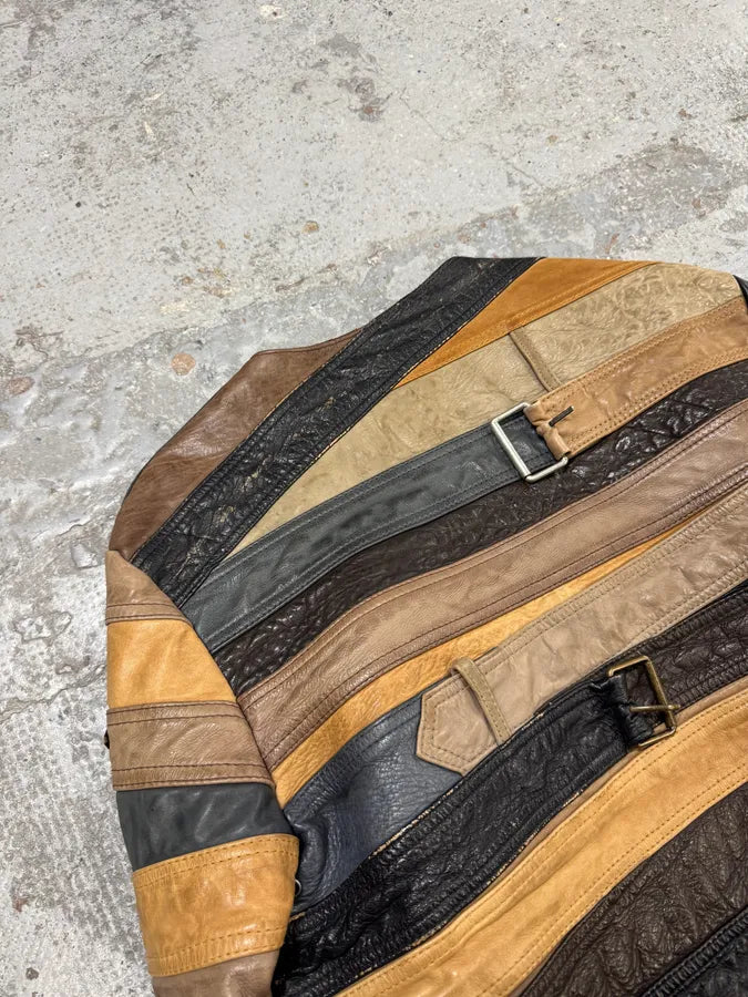 2012 Maison Margiela H&M Belt Leather Jacket BRtdoZq 11