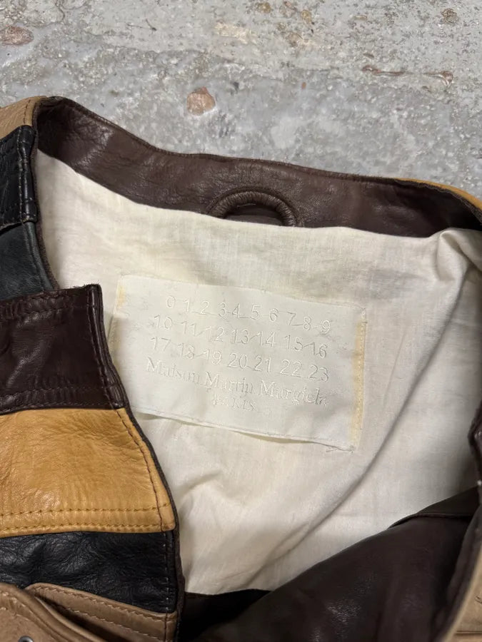 2012 Maison Margiela H&M Belt Leather Jacket dfCkuzi 8