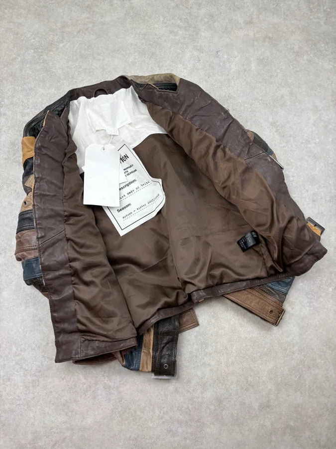 2012 Maison Margiela H&M Belt Leather Jacket GLRWCrw 6