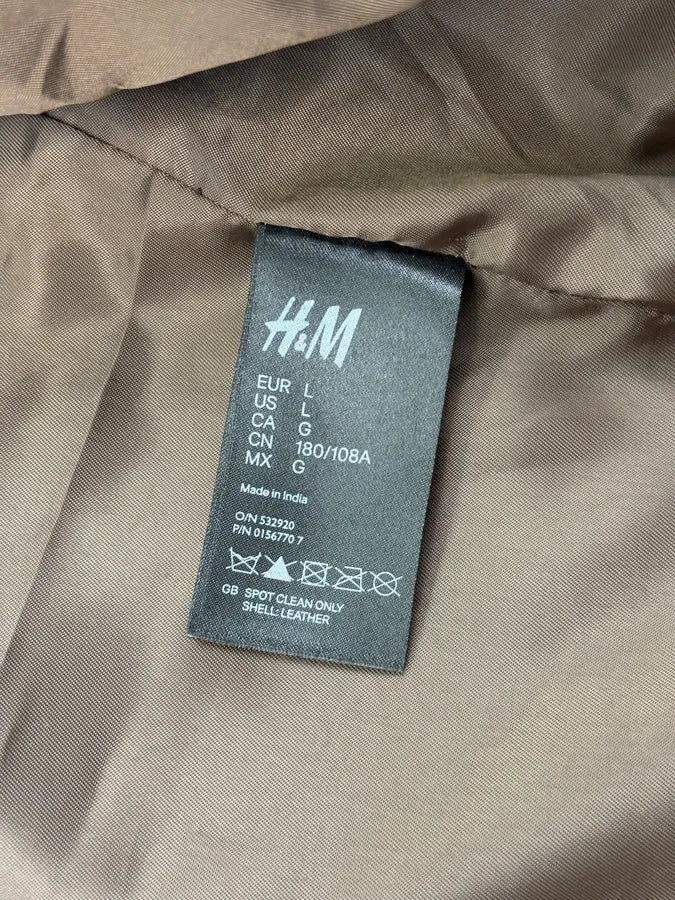 2012 Maison Margiela H&M Belt Leather Jacket GLRWCrw 13