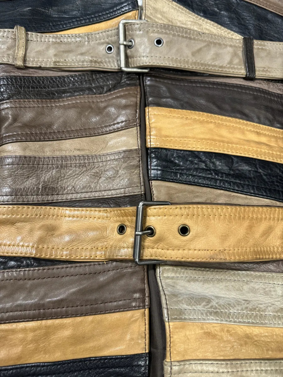 2012 Maison Margiela H&M Belt Leather Jacket (M/L) 12