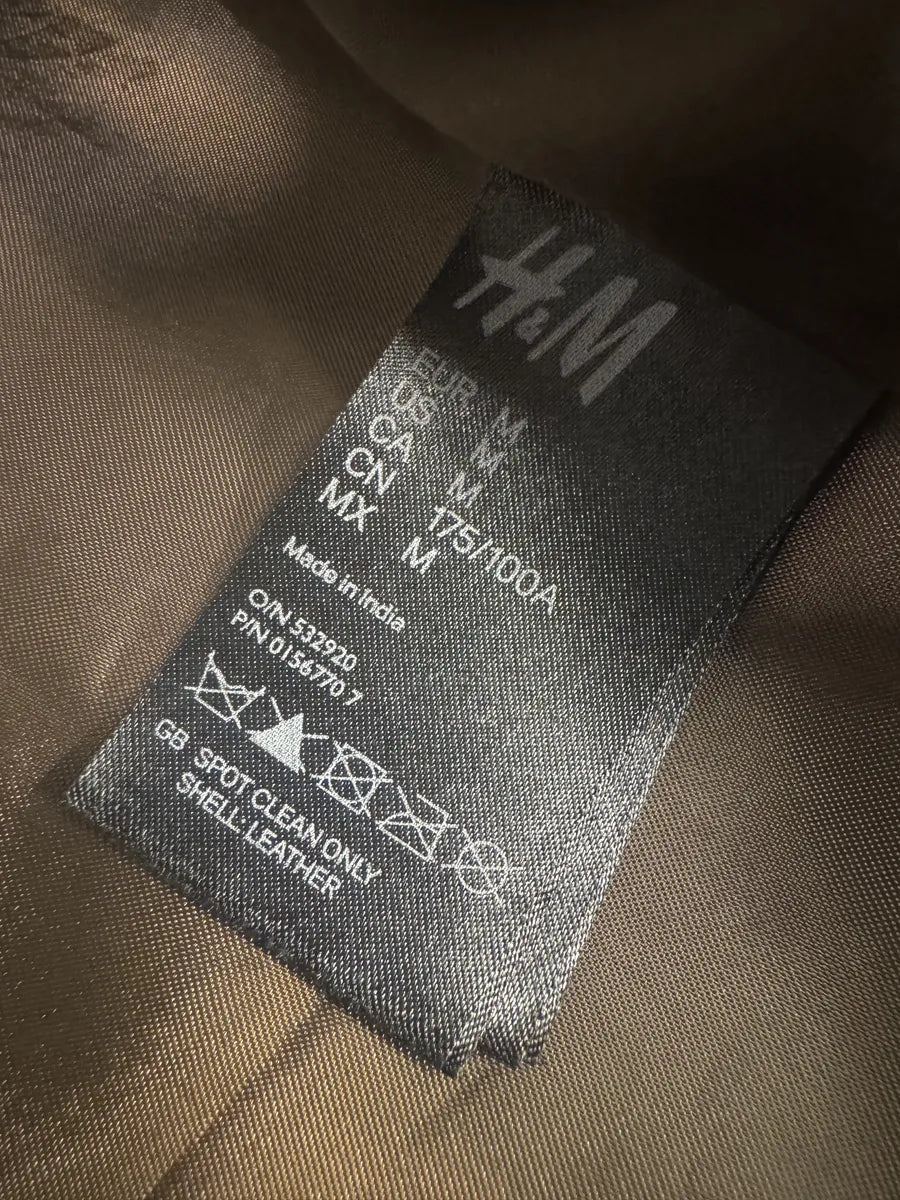 2012 Maison Margiela H&M Belt Leather Jacket (M/L) 14