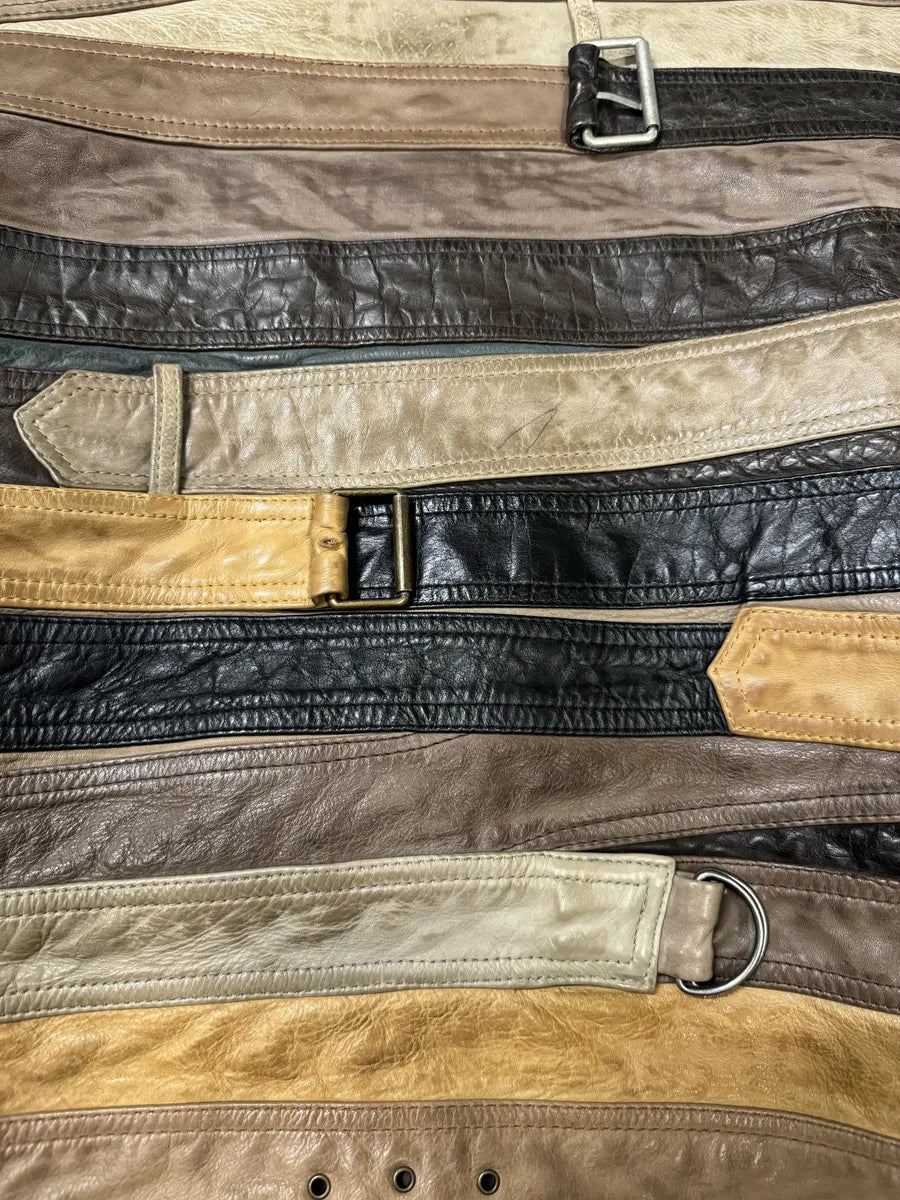 2012 Maison Margiela H&M Belt Leather Jacket (M/L) 4