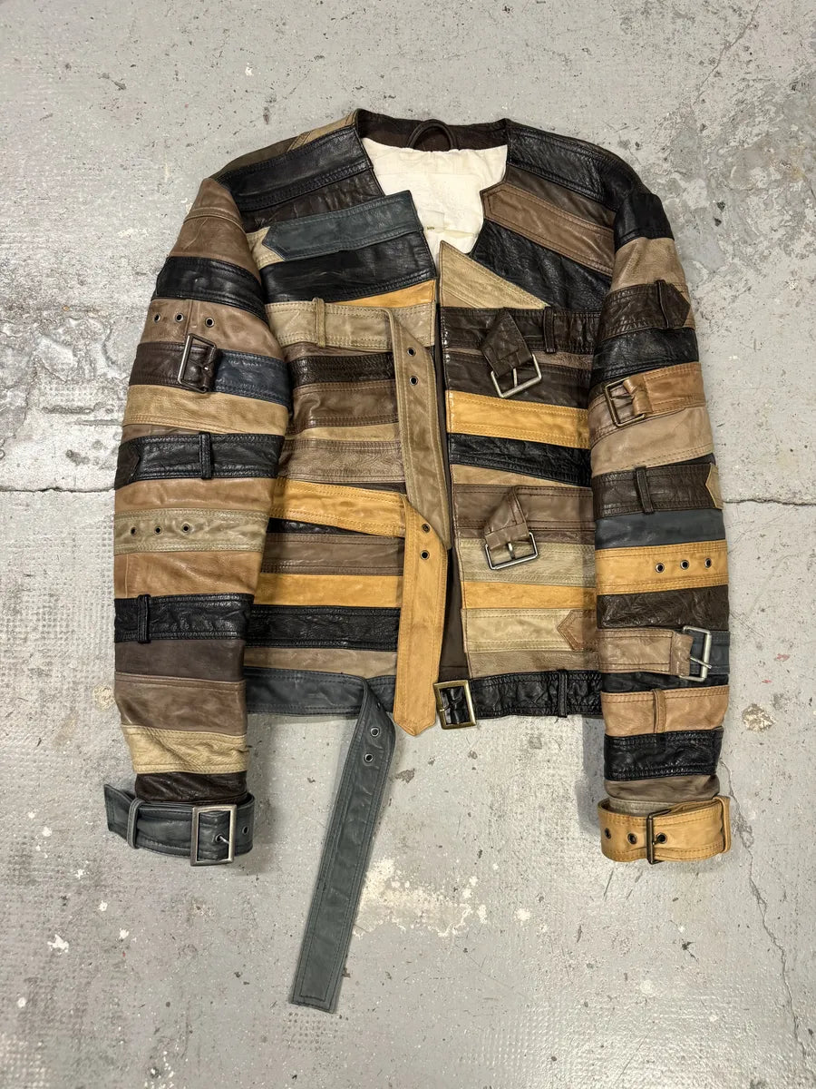 2012 Maison Margiela H&M Belt Leather Jacket (M/L) 5