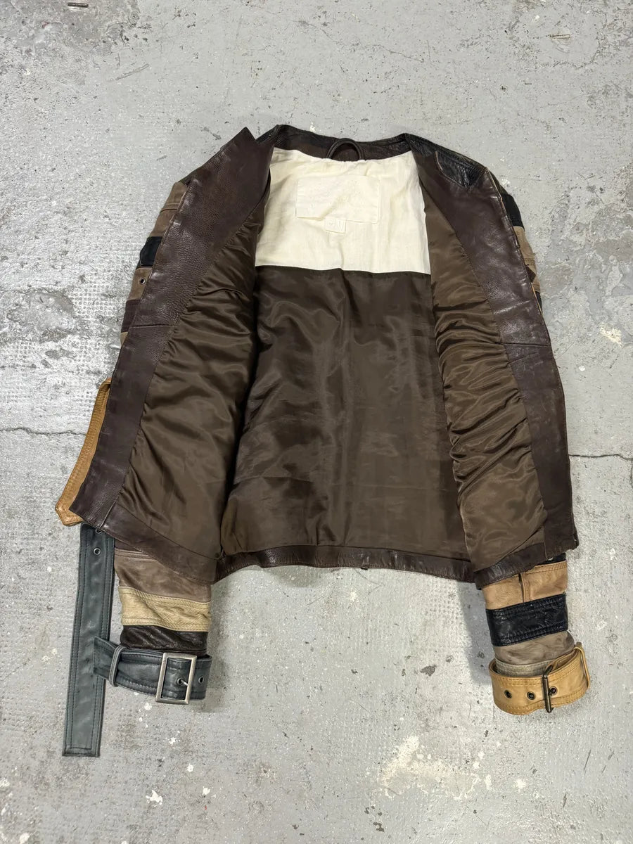 2012 Maison Margiela H&M Belt Leather Jacket (M/L) 6