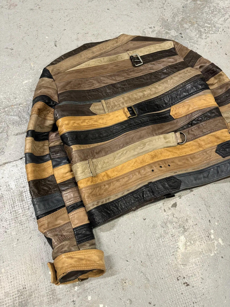 2012 Maison Margiela H&M Belt Leather Jacket (M/L) 7