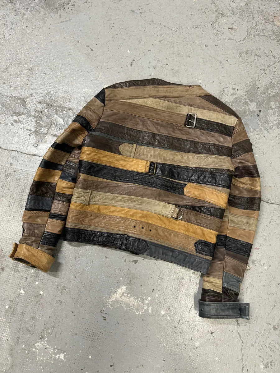 2012 Maison Margiela H&M Belt Leather Jacket (M/L) 13