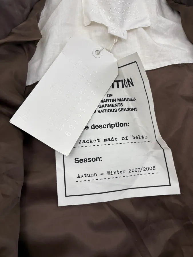 2012 Maison Margiela H&M Belt Leather Jacket GLRWCrw 11