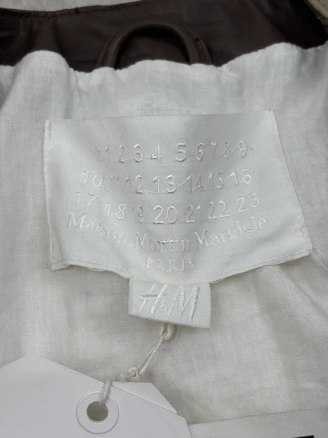 2012 Maison Margiela H&M Belt Leather Jacket GLRWCrw 12