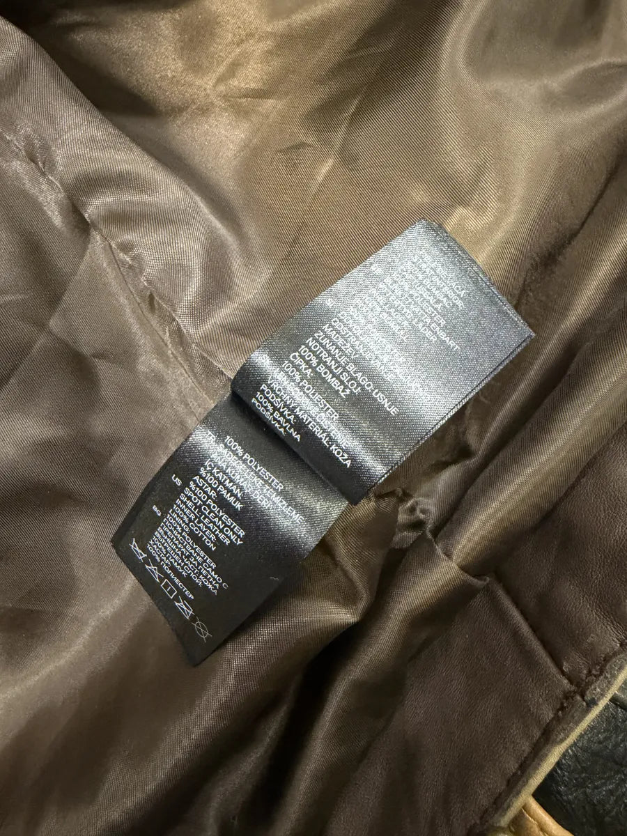 2012 Maison Margiela H&M Belt Leather Jacket vdeXIXn 12