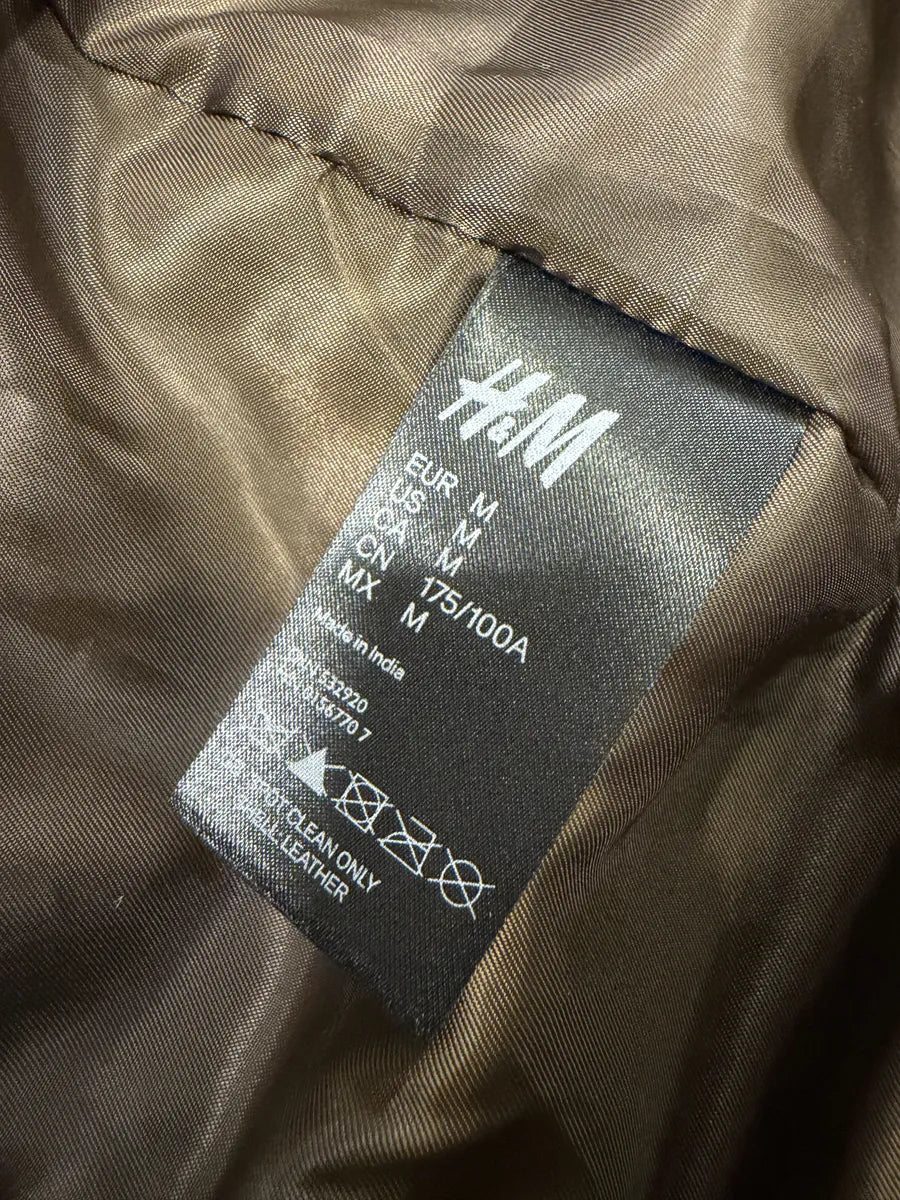 2012 Maison Margiela H&M Belt Leather Jacket vdeXIXn 13