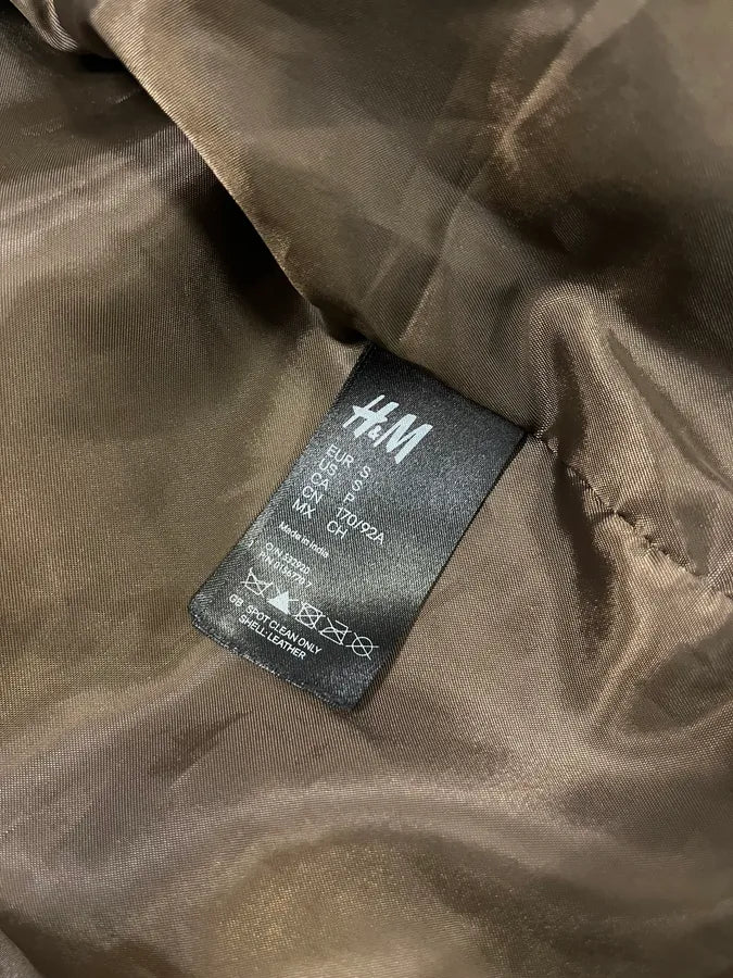 2012 Maison Margiela H&M Belt Leather Jacket vFvJSdZ 9