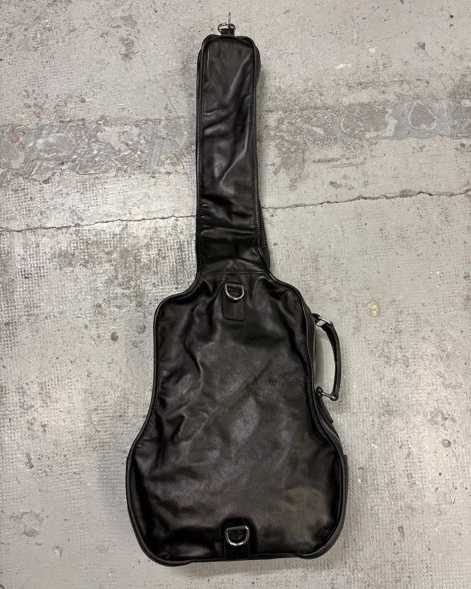 2012 Maison Margiela H&M Black Guitar Leather Bag XtegMcH 0