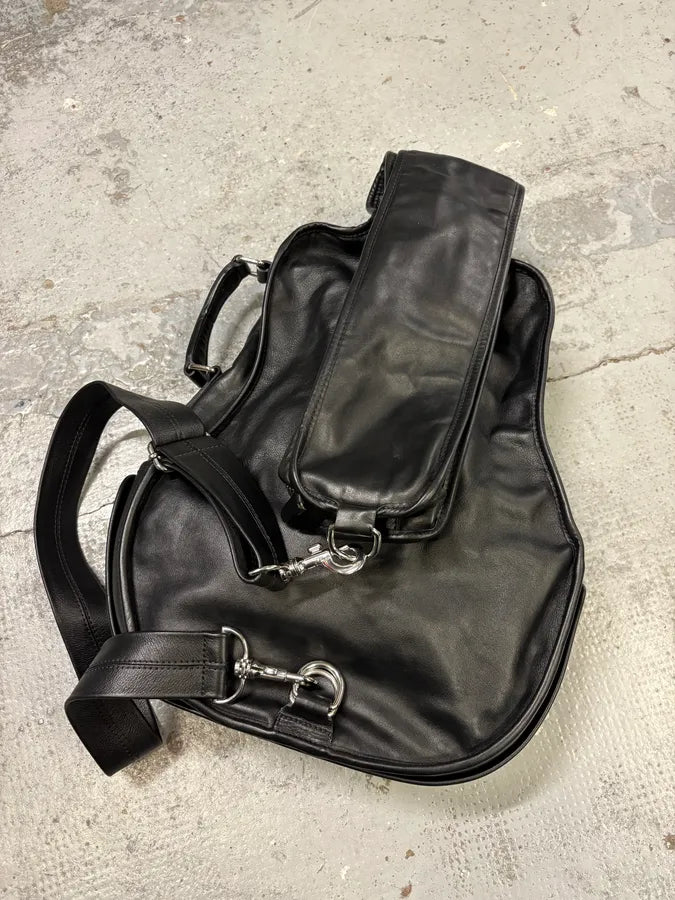 2012 Maison Margiela H&M Black Guitar Leather Bag XtegMcH 4
