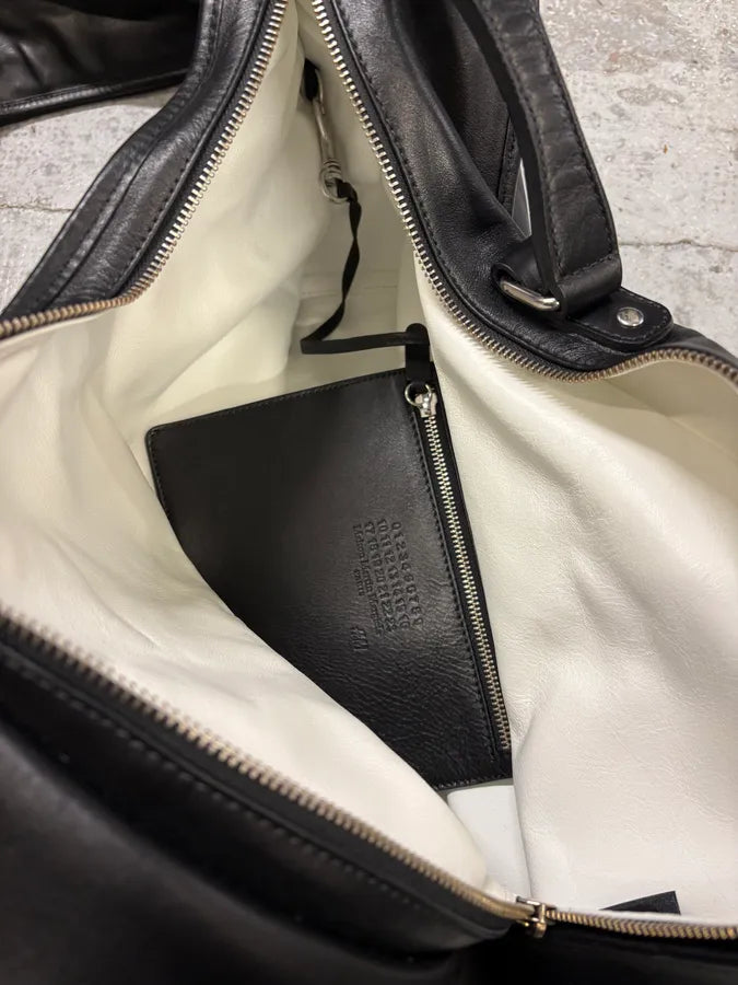 2012 Maison Margiela H&M Black Guitar Leather Bag XtegMcH 8
