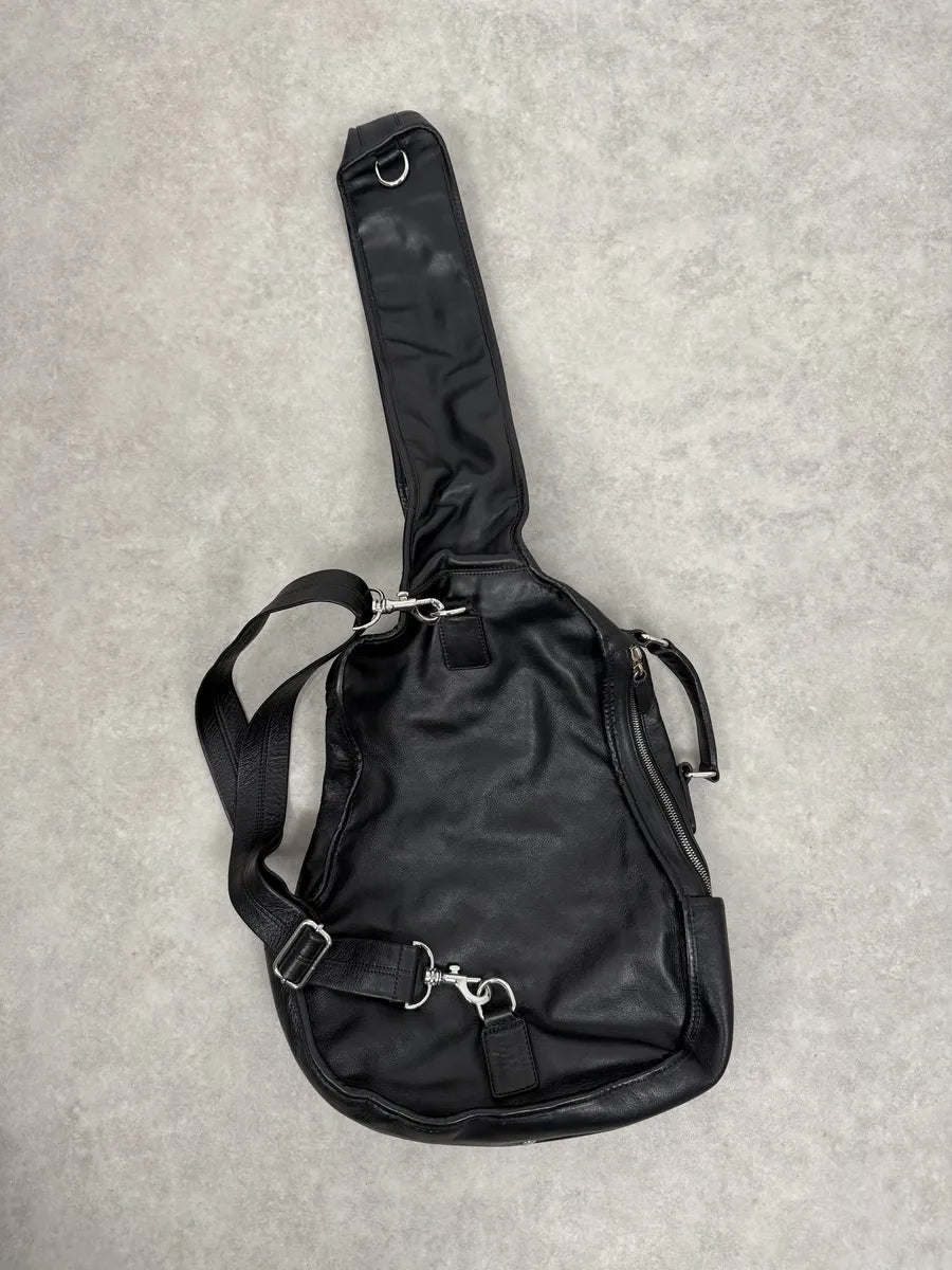 2012 Maison Margiela H&M Black Guitar Leather Bag tTXdHVr 0