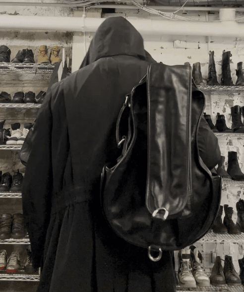 2012 Maison Margiela H&M Black Guitar Leather Bag tTXdHVr 2