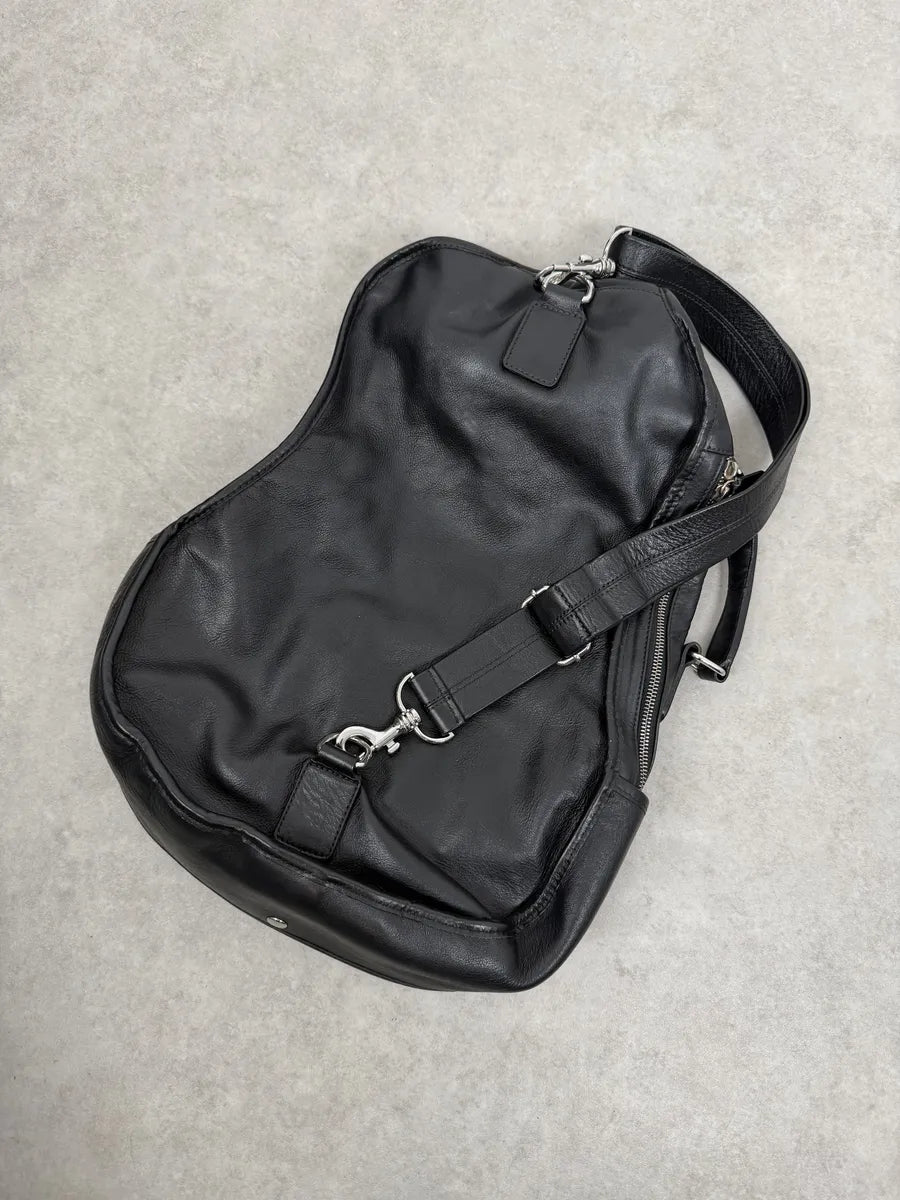 2012 Maison Margiela H&M Black Guitar Leather Bag tTXdHVr 3