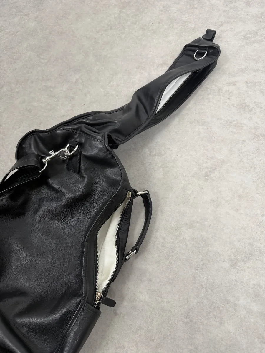2012 Maison Margiela H&M Black Guitar Leather Bag tTXdHVr 6