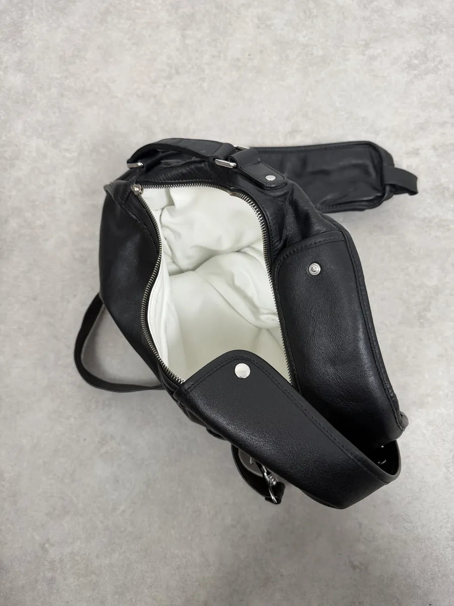 2012 Maison Margiela H&M Black Guitar Leather Bag tTXdHVr 7