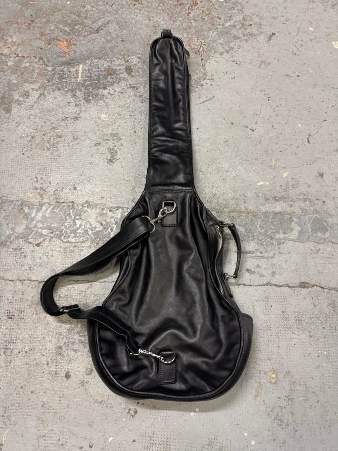 2012 Maison Margiela H&M Black Guitar Leather Bag vjcvVdi 0