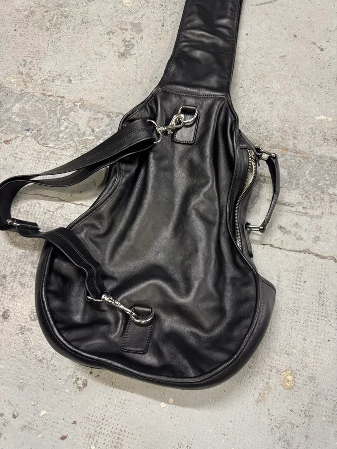 2012 Maison Margiela H&M Black Guitar Leather Bag vjcvVdi 4