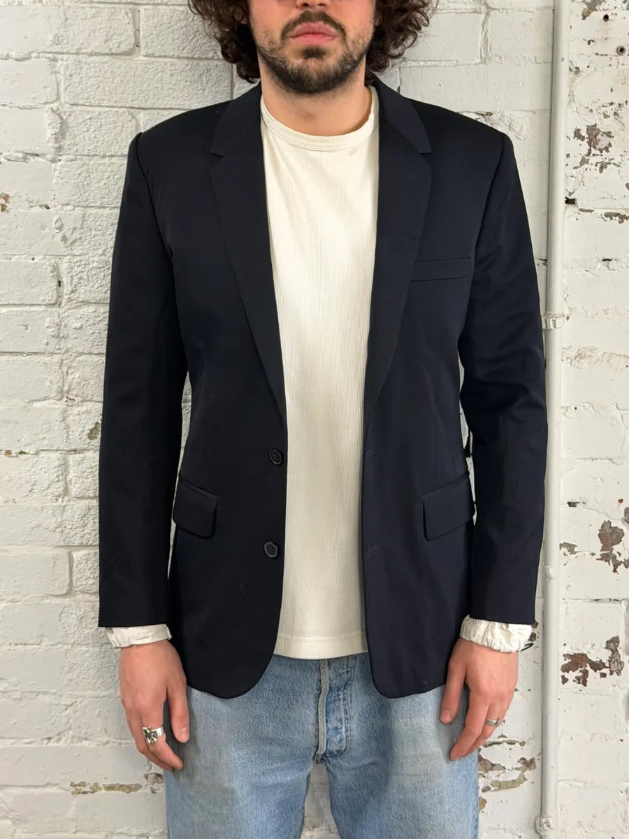 2012 Maison Margiela H&M Black Modern Blazer Jacket FzVSvME 0