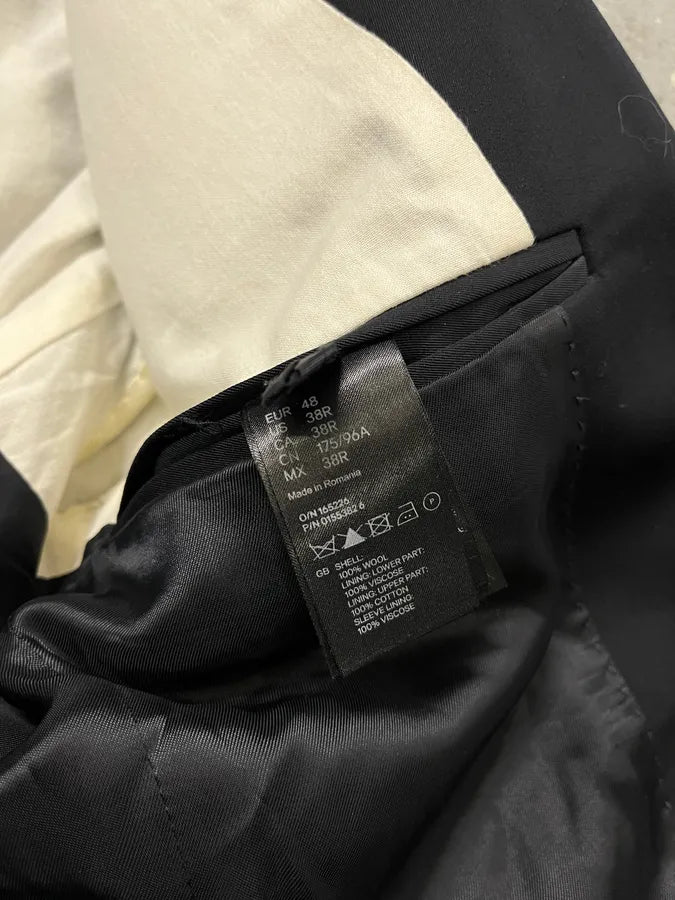 2012 Maison Margiela H&M Black Modern Blazer Jacket FzVSvME 9