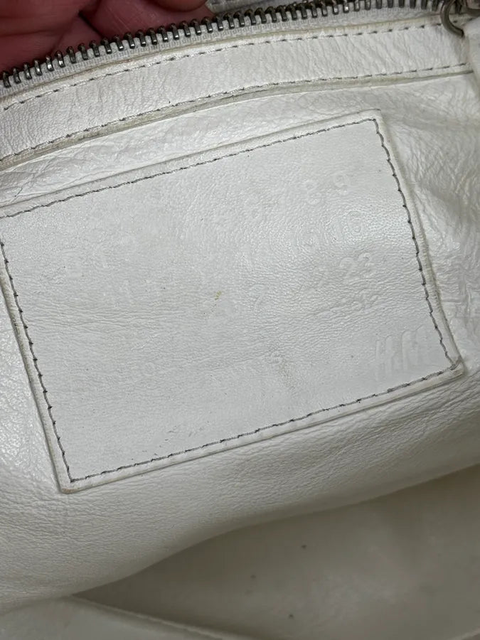 2012 Maison Margiela H&M Brown Upside Down Shoulder Leather Bag etmWqMD 8