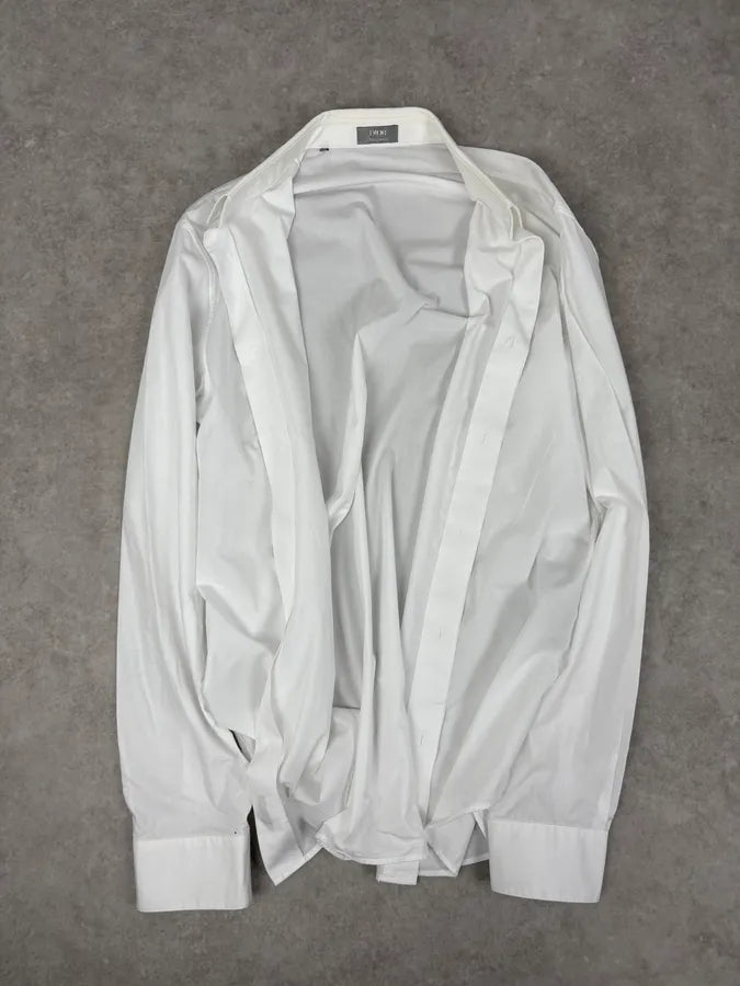2012 Maison Margiela H&M Detachable Collar White Black Tie Shirt VtIknaB 5