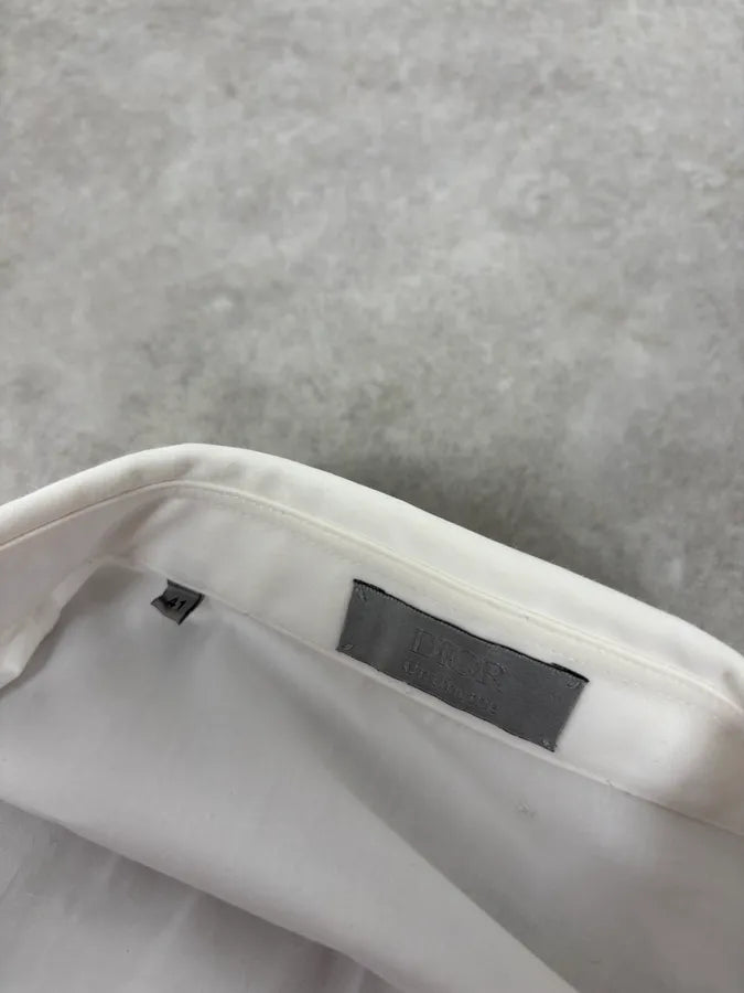 2012 Maison Margiela H&M Detachable Collar White Black Tie Shirt VtIknaB 8