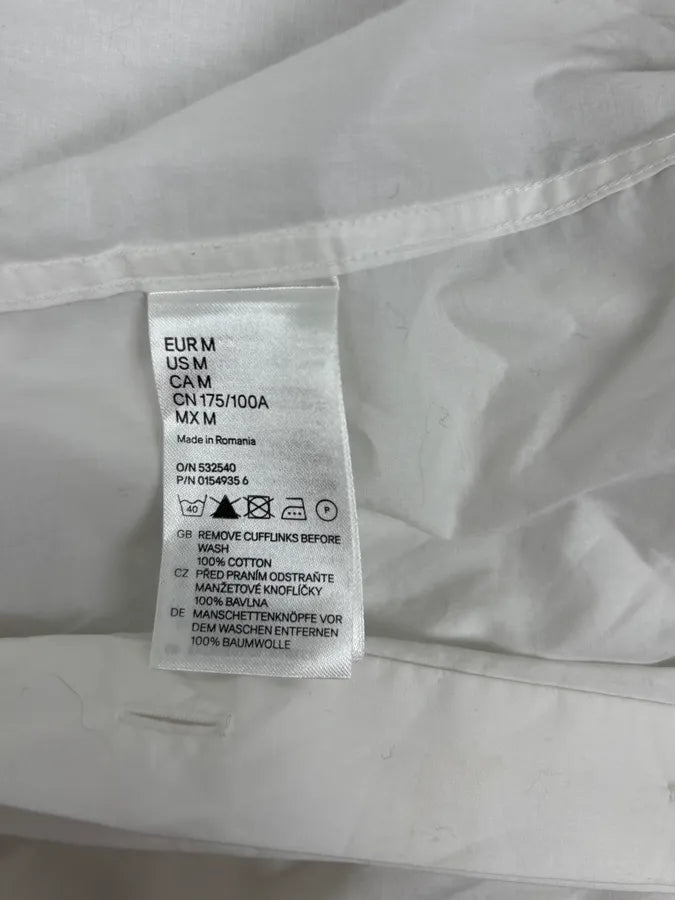 2012 Maison Margiela H&M Detachable Collar White Black Tie Shirt VtIknaB 10