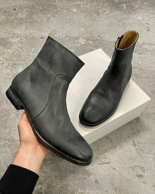 2012 Maison Margiela H&M Distressed Grey Boots (43eu/us9.5) 0