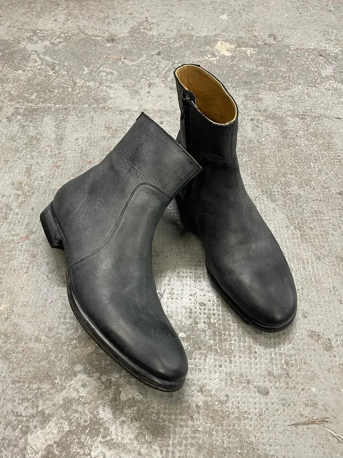 2012 Maison Margiela H&M Distressed Grey Boots hsXRFOr 1