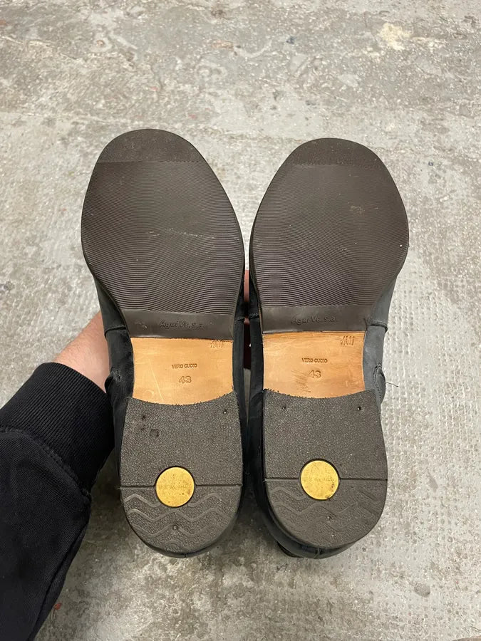 2012 Maison Margiela H&M Distressed Grey Boots hsXRFOr 7