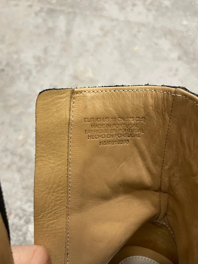 2012 Maison Margiela H&M Distressed Grey Boots hsXRFOr 9