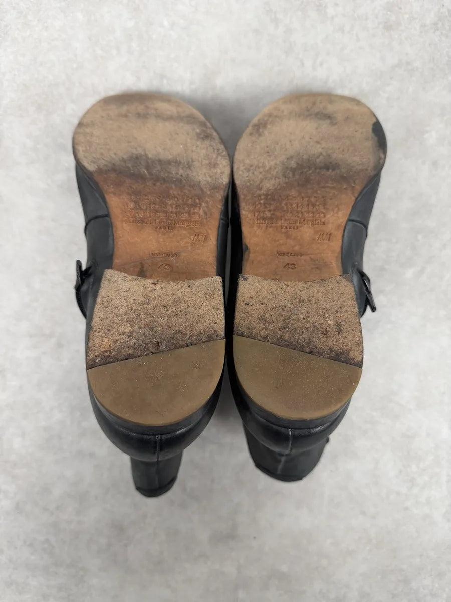 2012 Maison Margiela H&M Grey Leather Boots RkhiRmA 4