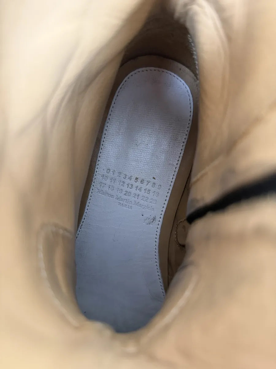 2012 Maison Margiela H&M Grey Leather Boots RkhiRmA 8