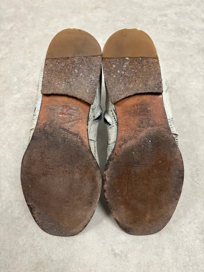 2012 Maison Margiela H&M White Leather Boots ZjFLYXZ 6