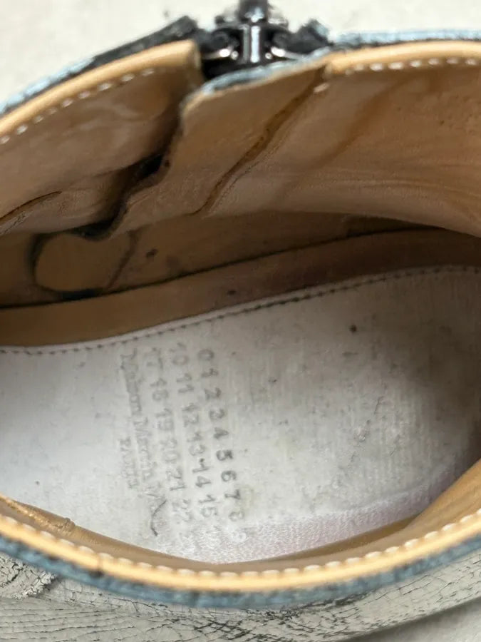 2012 Maison Margiela H&M White Leather Boots ZjFLYXZ 8