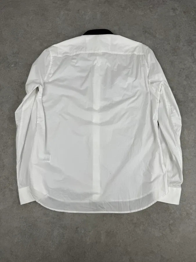 2012 Maison Margiela H&M White Bow Tie Trompe L’Oeil Shirt HiKURta 3