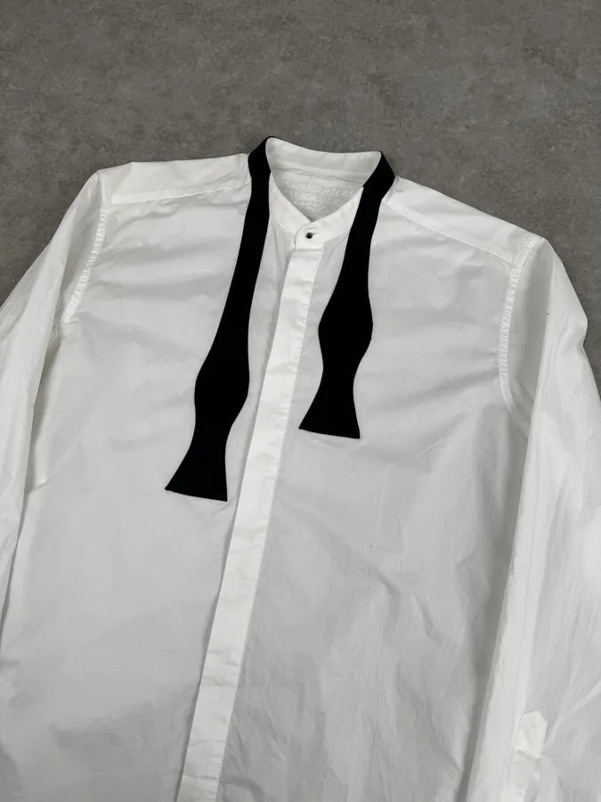 2012 Maison Margiela H&M White Bow Tie Trompe L’Oeil Shirt HiKURta 4