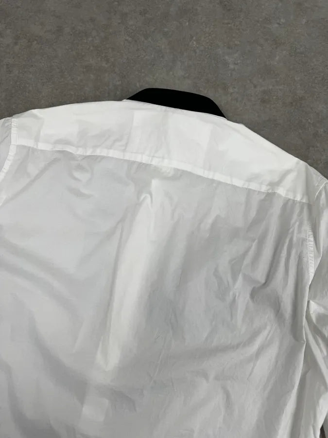 2012 Maison Margiela H&M White Bow Tie Trompe L’Oeil Shirt HiKURta 5